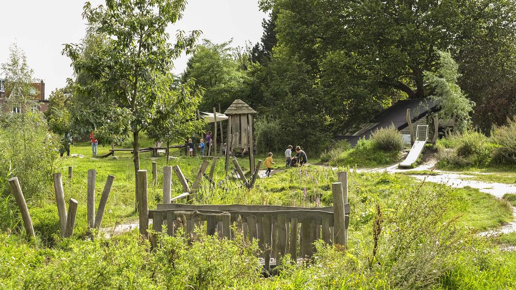 Foto van groen in de stad