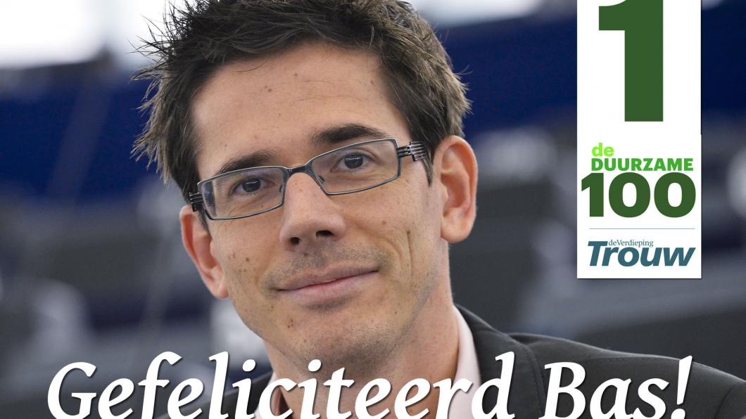 Bas Eickhout staat op 1 op de Duurzame 100 van Trouw Bas Eickhout staat op 1 op de Duurzame 100 van Trouw