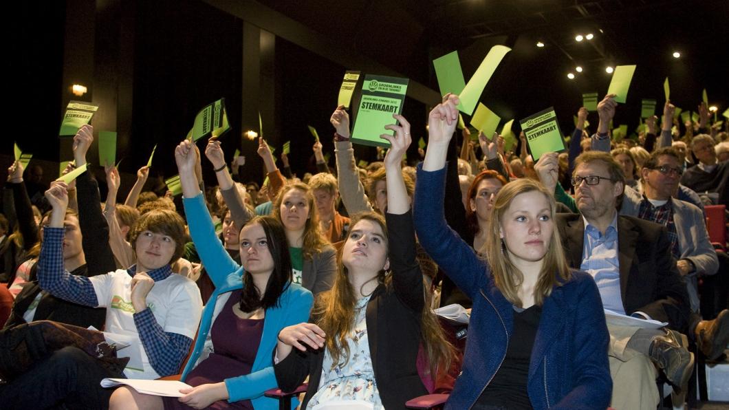 Stemmen op het congres Congres GroenLinks