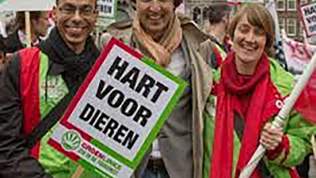 Jesse Klaver bij demonstratie tegen megastallen Demonstratie Megastallen 1.jpg