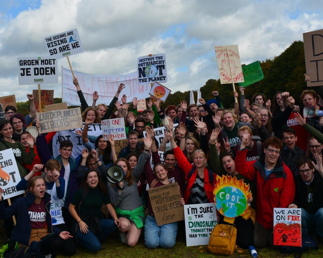 DWARS tijdens de klimaatmars