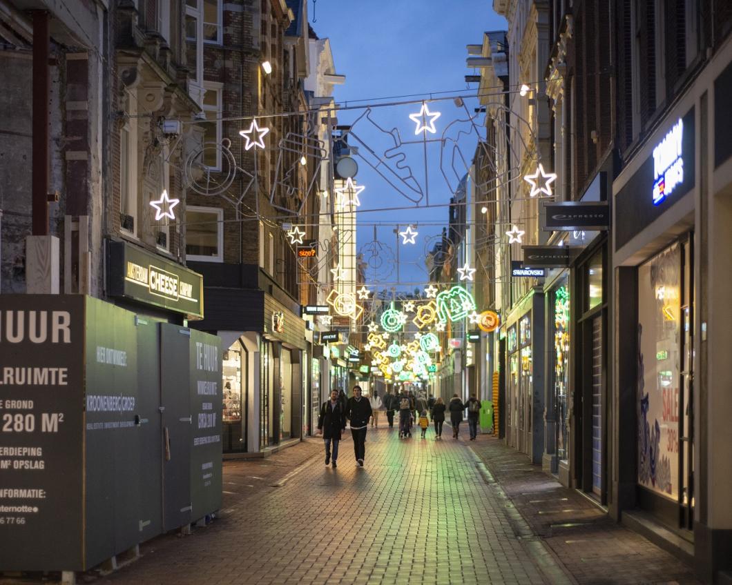 Lege winkelstraat