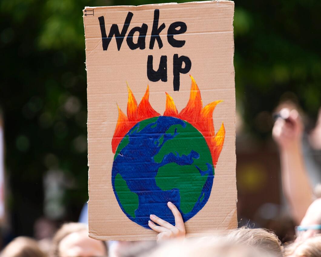 Klimaatstaking: "Wake up"