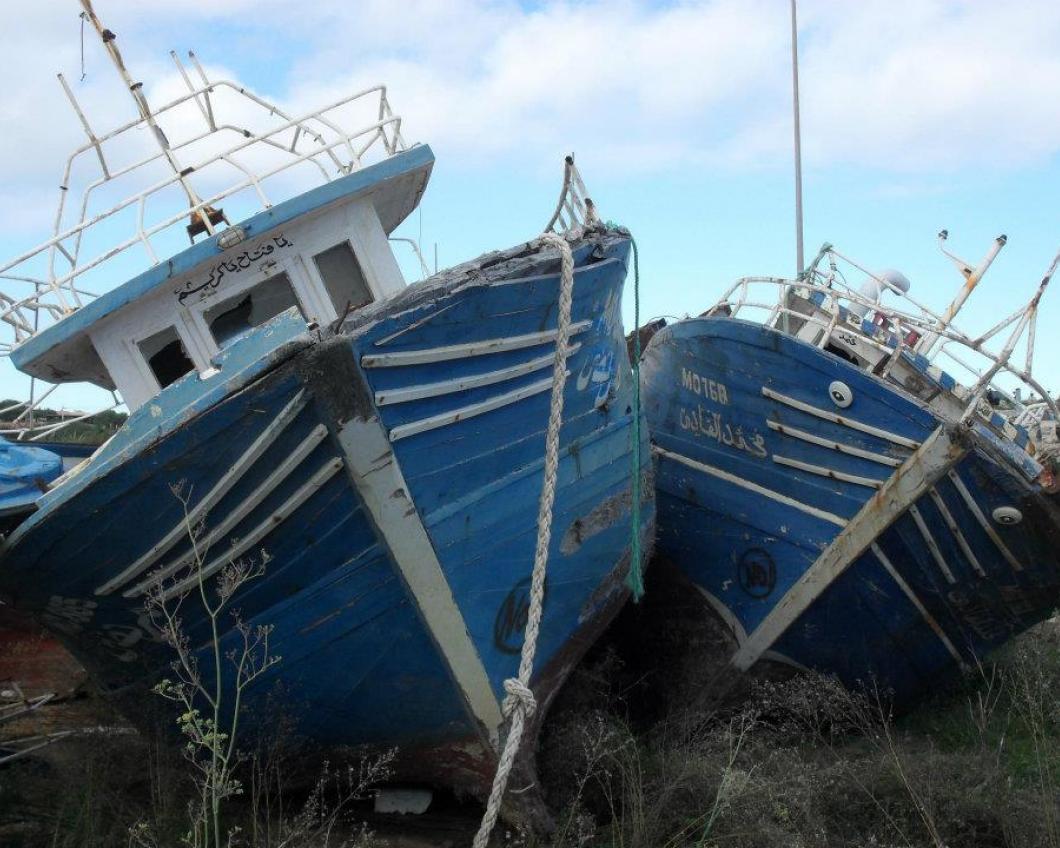 Botenkerkhof op Lampedusa