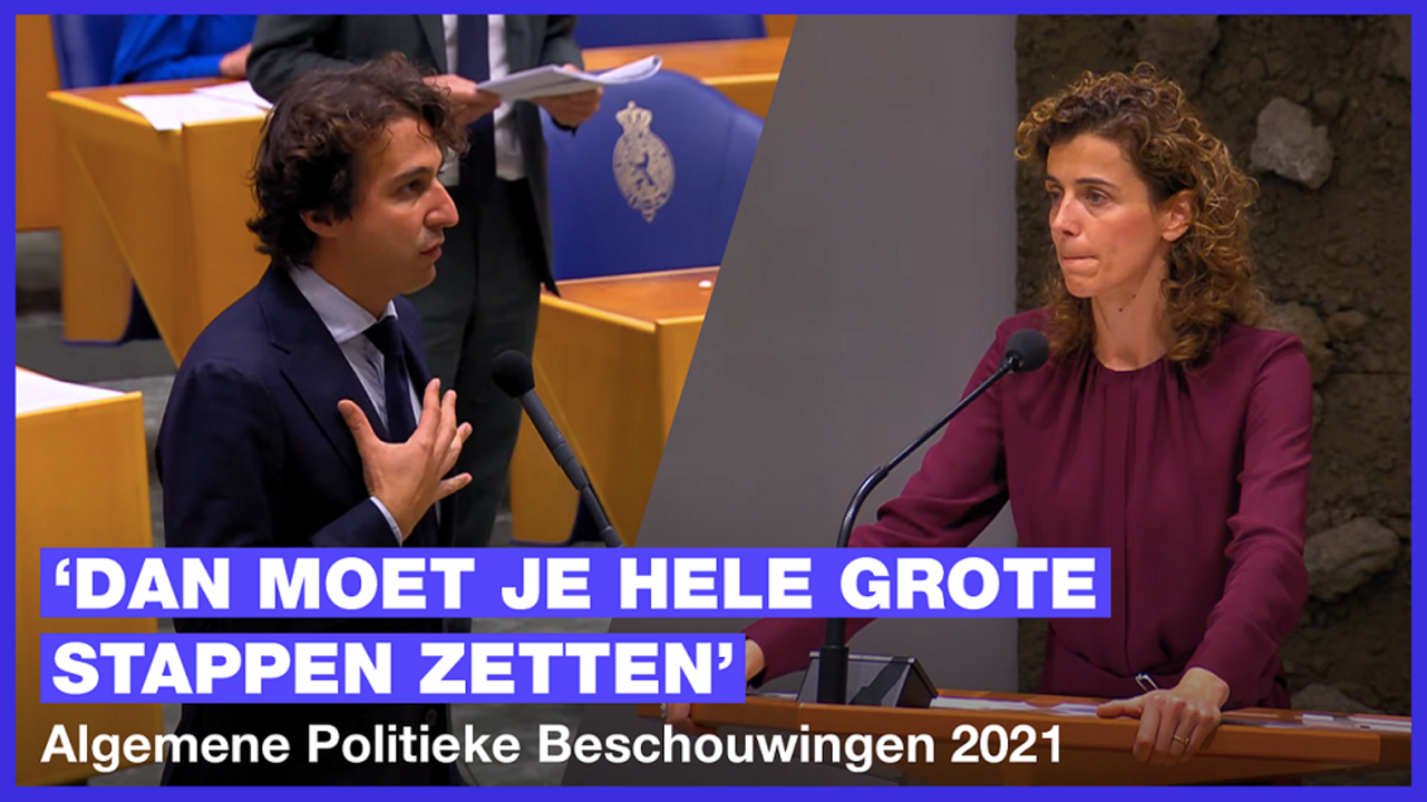 Jesse Klaver tijdens de APB